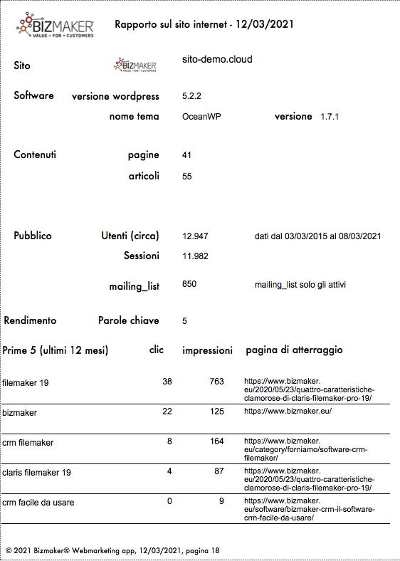 Creare report con FileMaker 19